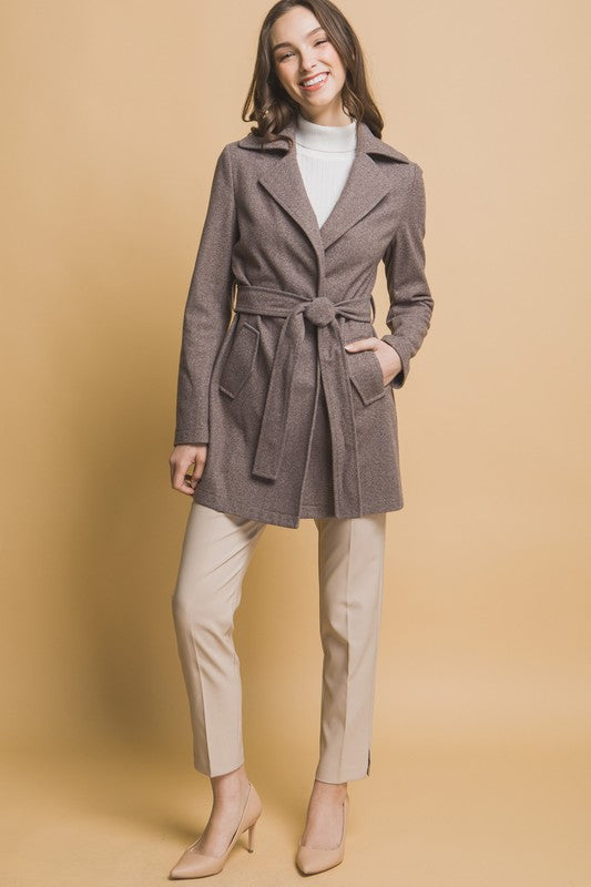 Brown Tie Coat