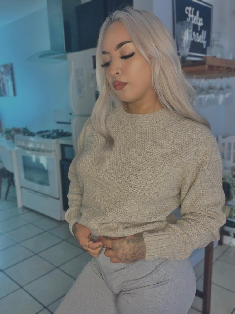 Beige Knitted Sweater